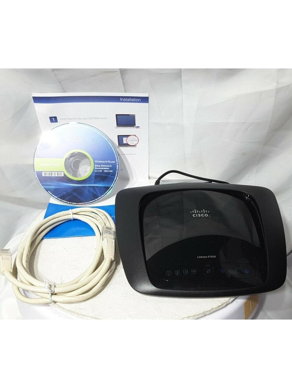 Cisco Linksys E1000 V2 Wireless-N Router 300Mbps 4-Port Ethernet WiFi Tested OEM